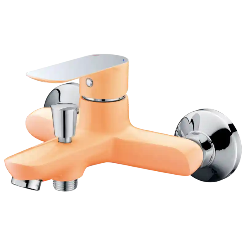 Bestseller RIO ORANGE 4144O Vanová vodovodní baterie bez příslušenství, CHROM/ORANŽOVÁ, rozteč 150mm