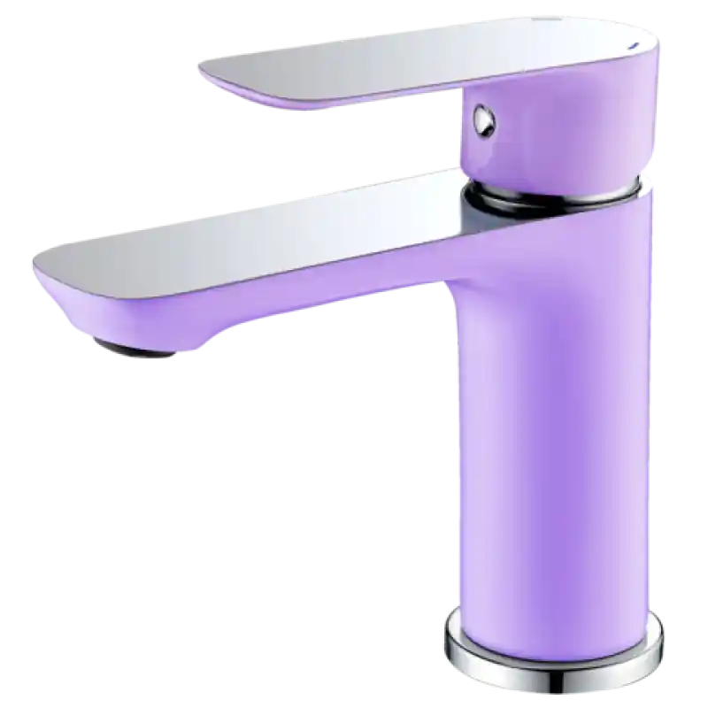 Dagaanbieding RIO VIOLET 4141V Stojánková umyvadlová vodovodní baterie, CHROM/FIALOVÁ