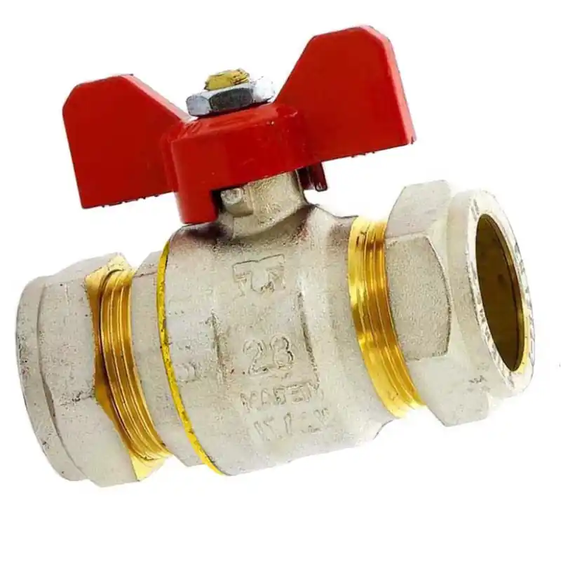 Kulový kohout se svěrným šroubením 28mm, MOTÝL, PN30 Dokud Zásoby Vydrží