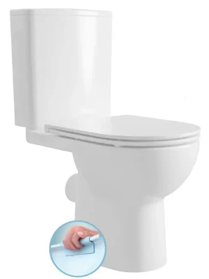 Dokud Zásoby Vydrží TAVON WC kombi, Rimless, zadní odpad, bílá