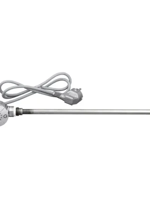 Finale Výprodej Elektrická topná tyč s termostatem, rovný kabel, 500 W, chrom