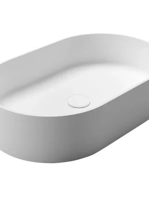 Must-Have THIN umyvadlo na desku, Rockstone, 55x35cm, bílá mat