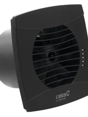 UC-12 TH koupelnový ventilátor axiální s automatem, 12W, potrubí 120mm, černá Laatste Versie