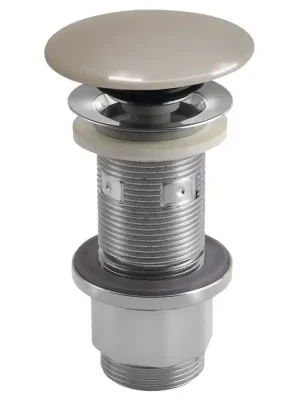 Umyvadlová výpust 5/4“, click-clack, betonová zátka, 10-80mm, písková pololesk Značkový