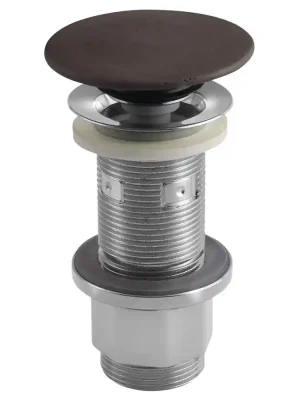 Umyvadlová výpust 5/4“, click-clack, betonová zátka, 10-80mm, tmavě hnědá Akční Cena