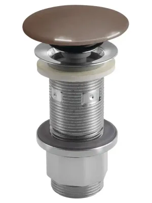 Nejprodávanější Umyvadlová výpust 5/4“, click-clack, betonová zátka, 10-80mm, tmavě hnědá pololesk