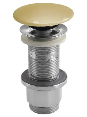 Poslední Šance Umyvadlová výpust 5/4“, click-clack, betonová zátka, 10-80mm, žlutá pololesk