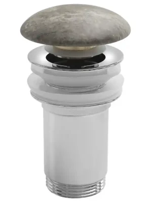 Bezpečná Platba Umyvadlová výpust 5/4“, click-clack, keramická zátka, 10-50mm, breccia mramor