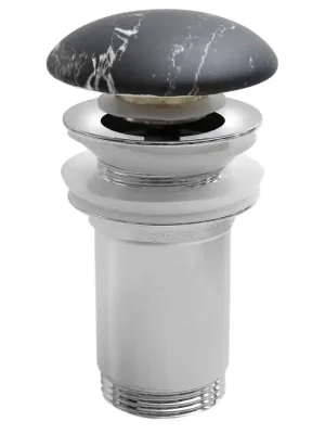 Vysoce Kvalitní Umyvadlová výpust 5/4“, click-clack, keramická zátka, 10-50mm, carnico mramor
