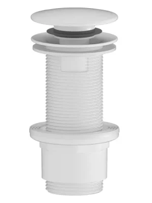 Umyvadlová výpust 5/4“, click-clack, velká zátka, 10-80mm, ABS/bílá mat Přímo Od Výrobce