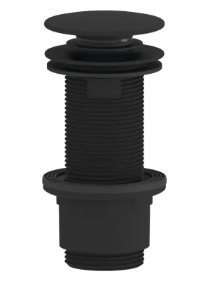 Pouze Dnes Umyvadlová výpust 5/4“, click-clack, velká zátka, 10-80mm, ABS/černá mat