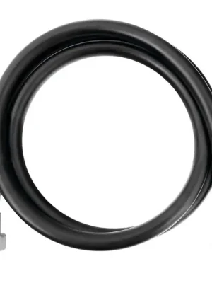 Plastová hladká sprchová hadice 150cm 1/2" x 1/2", ČERNÁ Express Levering