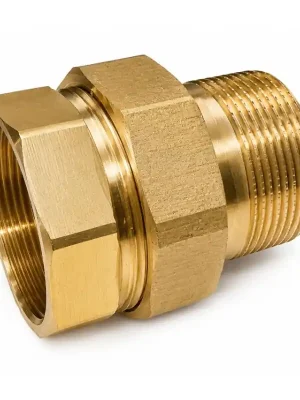 Mosazné šroubení přímé 3/8" s plochým těsněním, PN16 Oblíbený