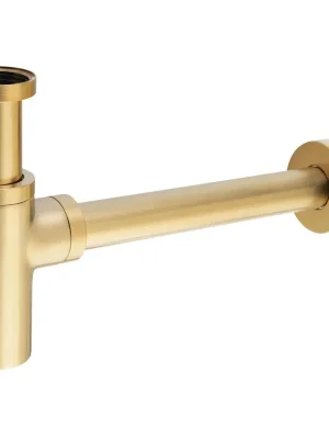 Odeslání Ihned Umyvadlový sifon 5/4", odpad 32mm, kulatý, zlato mat