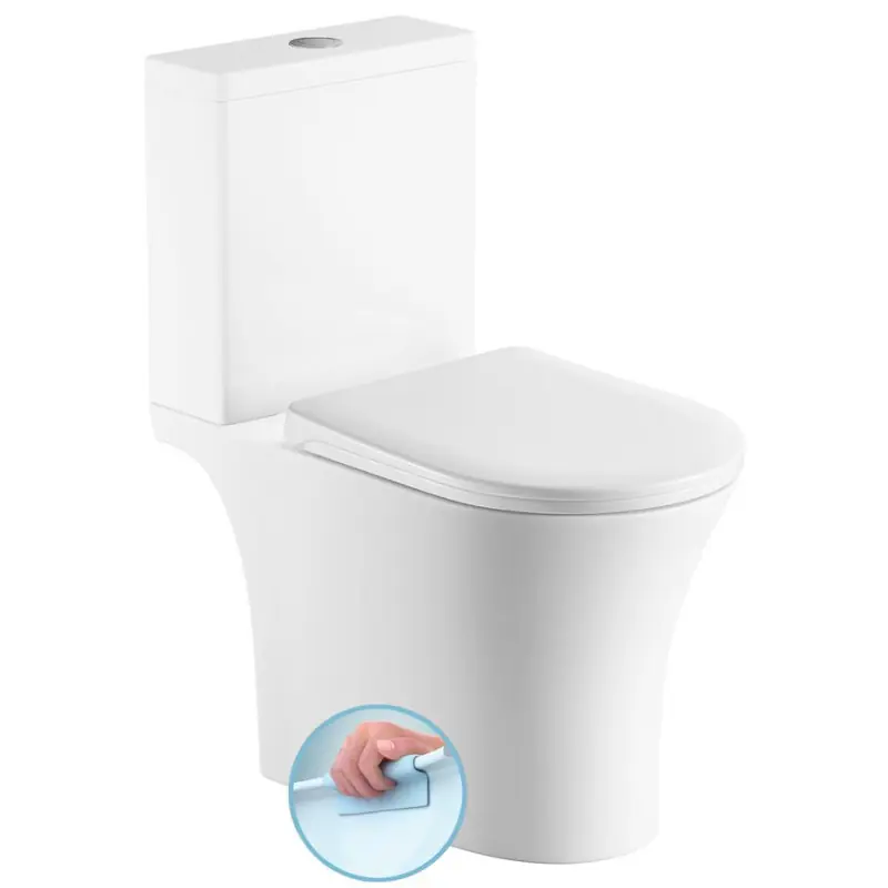 VITO WC kombi, Rimless, spodní/zadní odpad, bílá Superprijs