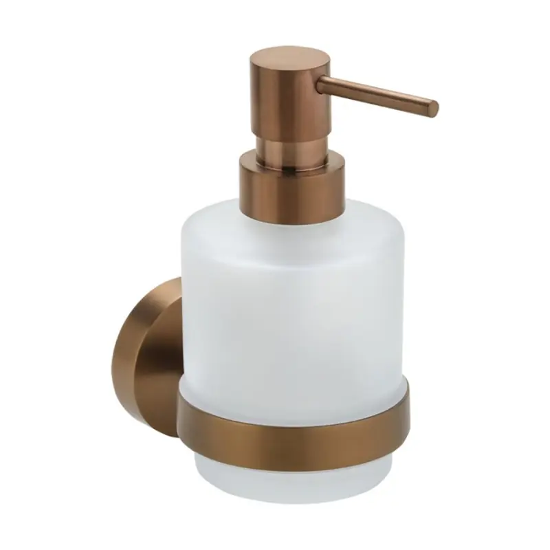 Merkproduct X-ROUND COPPER dávkovač mýdla 200ml, mléčné sklo, měď mat
