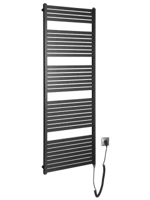 Certifikovaný TONDI-E elektrické otopné těleso rovné 600x1690 mm, 800W, černá mat