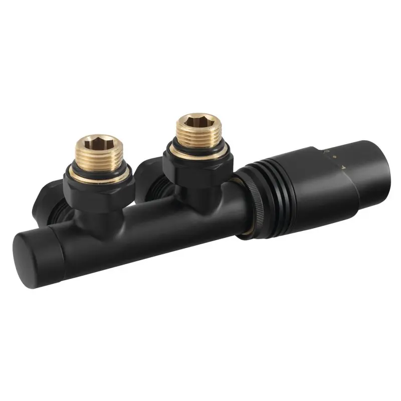 Exclusieve Aanbieding WICHER připojovací sada termostatická pro středové připojení 50 mm, černá mat