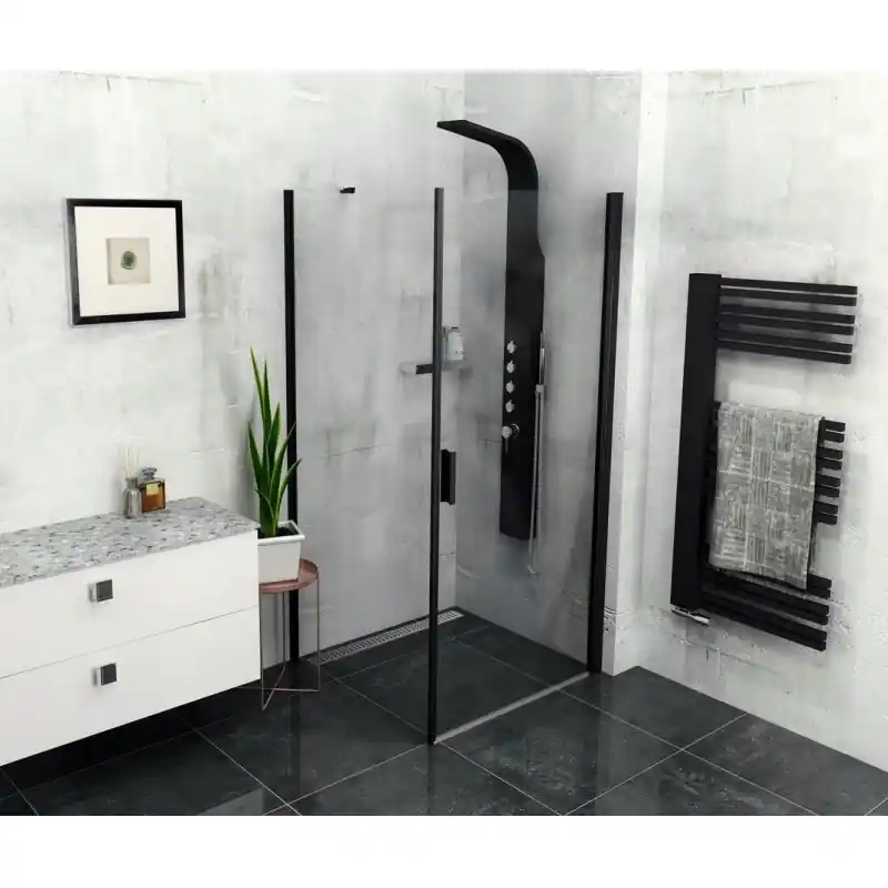 Zoom Line Black čtvercový sprchový kout 900x900mm L/P varianta Premium