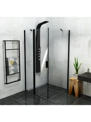 Zoom Line Black čtvercový sprchový kout 1000x1000mm L/P varianta Omezená Nabídka