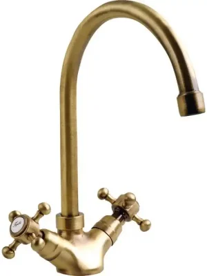 ANTEA stojánková dřezová baterie, výška 275mm, bronz Speciale Aanbieding