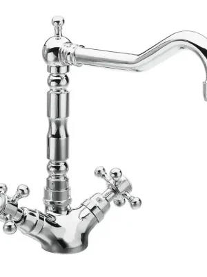 ANTEA stojánková dřezová baterie s retro hubicí, chrom Exclusieve Aanbieding