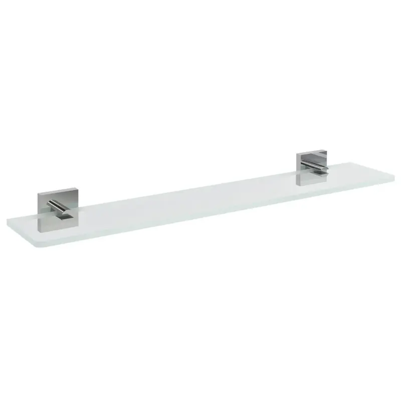 Tijdelijk Beschikbaar X-SQUARE skleněná police 700mm, chrom/čiré sklo