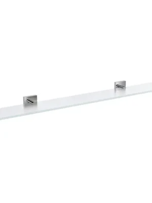 Kupte Ještě Dnes X-SQUARE skleněná police 800mm, chrom/mléčné sklo