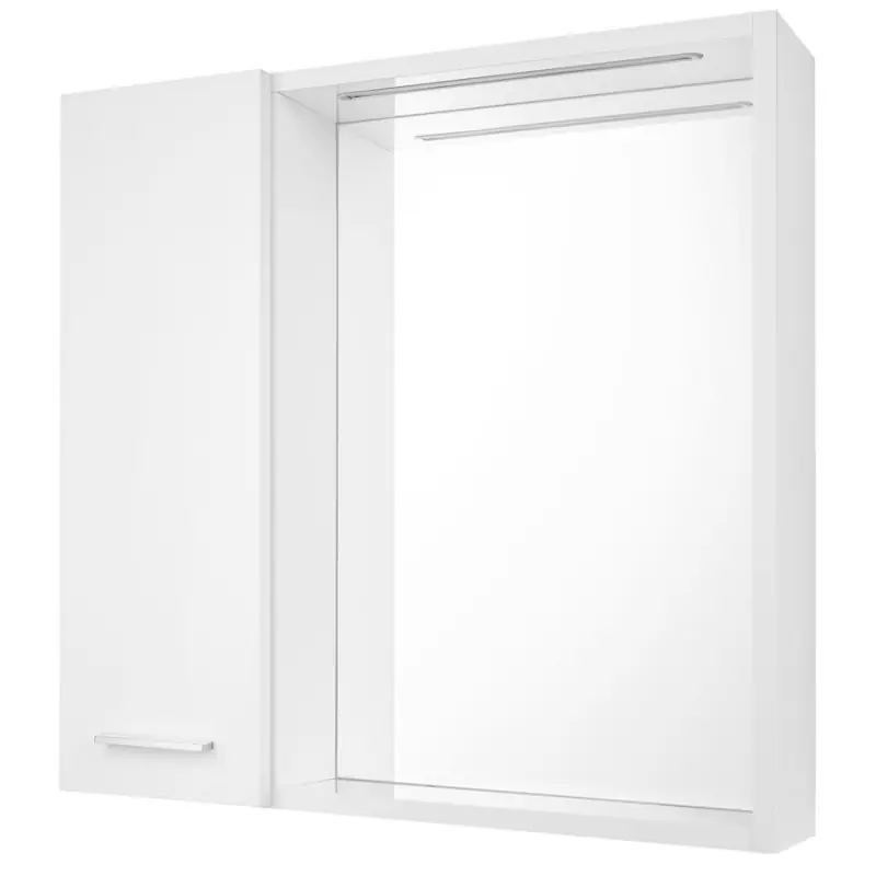 ZOJA/KERAMIA FRESH STRIP galerka s LED osvětlením, 60x60x14cm, levá, bílá Bestel Nu