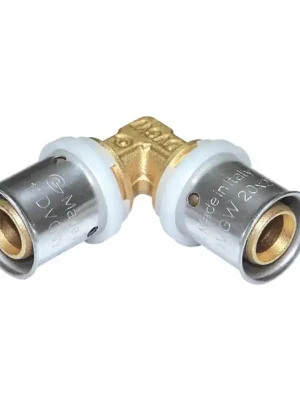 Speciale Akce PEXAL Koleno 90° 26 x 26 mm - Lisovací tvarovka (TH) PN10, 100°C
