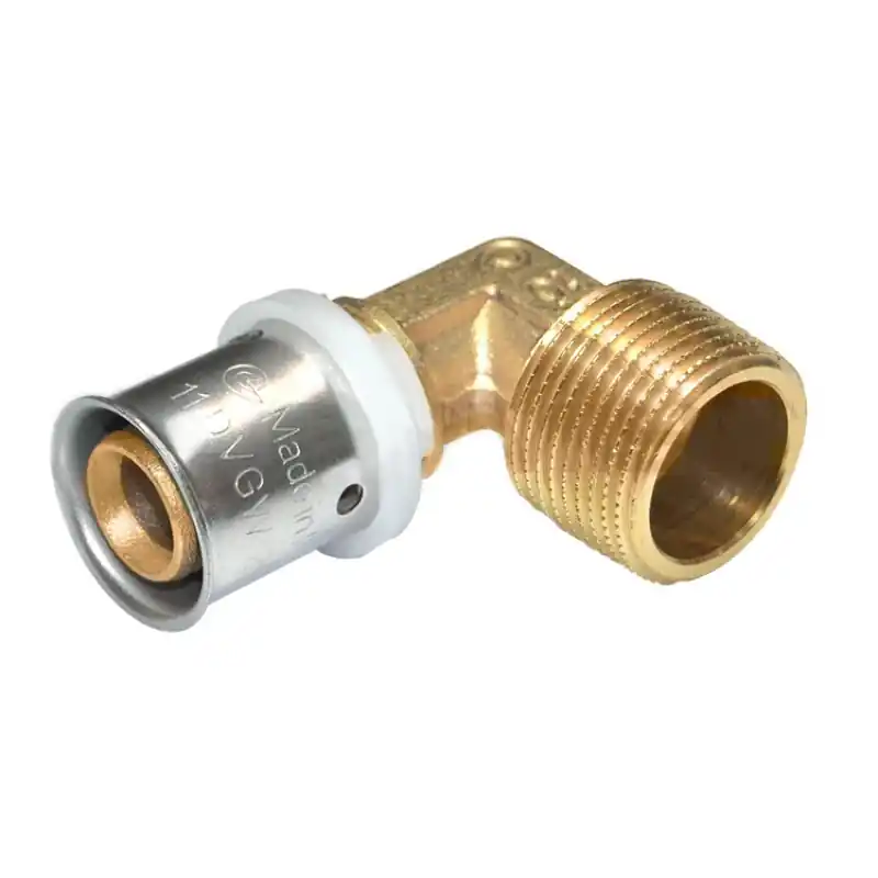 PEXAL Koleno s vnějším závitem 16 mm x 1/2" - Lisovací tvarovka (TH) 100°C Alleen Vandaag