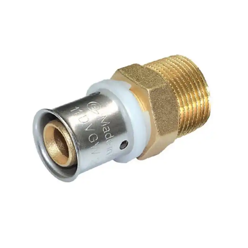 PEXAL Přechod s vnějším závitem 50 mm x 6/4" - Lisovací tvarovka (TH) 100°C Betrouwbaar