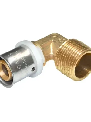 Časově Omezené PEXAL Koleno s vnějším závitem 20 mm x 3/4" - Lisovací tvarovka (TH) 100°C
