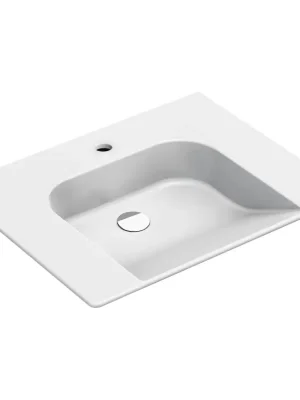 Premium COMMUNITY keramické umyvadlo 70x55cm, bez přepadu, bílá ExtraGlaze
