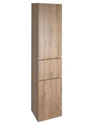 Certifikovaný ALTAIR vysoká skříňka s košem 40x184x31cm, pravá, dub emporio