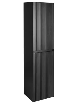 FILENA vysoká skříňka 35x140x30cm, černá mat strip Blesková Nabídka