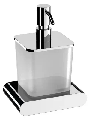 Výhodná Nabídka FLORI dávkovač mýdla, chrom/sklo satin