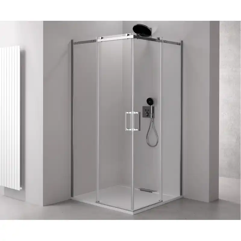 Actieprijs THRON LINE ROUND čtvercový sprchový kout 1100x1100mm, kulaté pojezdy, rohový vstup