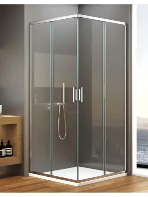 BORG čtvercová sprchová zástěna 800x800x1950 mm, čiré sklo Vysoce Kvalitní