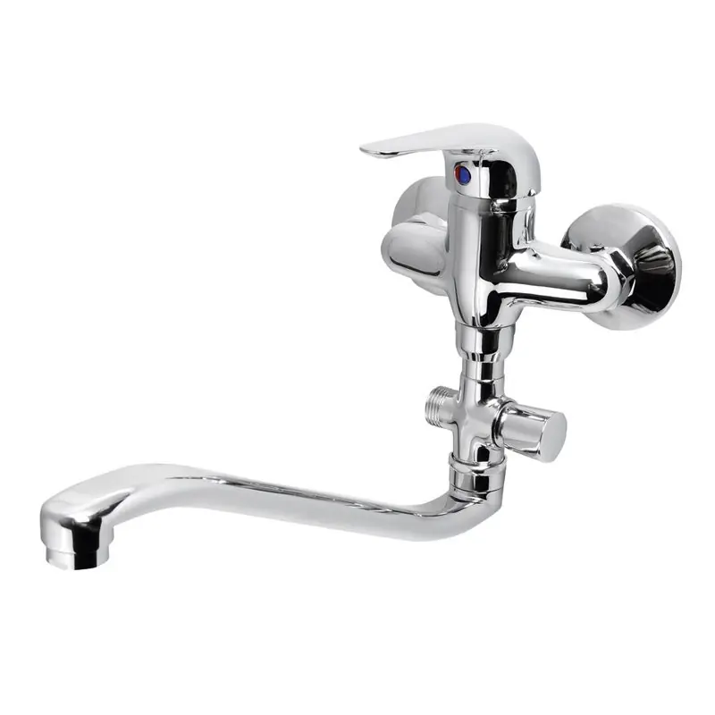 AQUALINE nástěnná umyvadlová/vanová baterie, rozteč 100mm, chrom Seizoensaanbieding