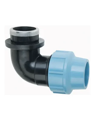 Finale Uitverkoop PE Koleno s vnitřním závitem, 50 mm x 6/4" - na polyetylen