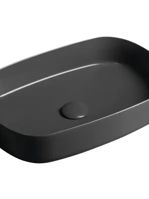 INFINITY OVAL keramické umyvadlo na desku, 55x36cm, antracit Tijdelijk Beschikbaar