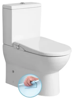 Levný JALTA WC kombi s funkcí bidetu Clean Star, Rimless, spodní/zadní odpad, bílá