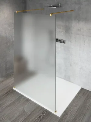 VARIO GOLD MATT jednodílná sprchová zástěna do prostoru, matné sklo, 1100 mm Beste Prijs