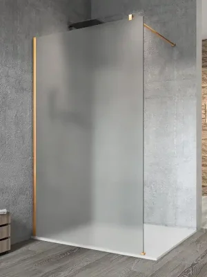 Blesková Nabídka VARIO GOLD MATT jednodílná sprchová zástěna k instalaci ke stěně, matné sklo, 1400 mm