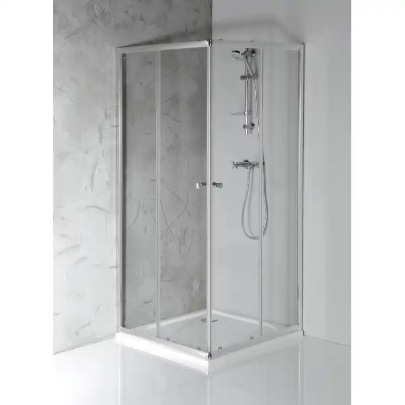 Favoriet AGGA čtvercová sprchová zástěna 900x900mm, čiré sklo