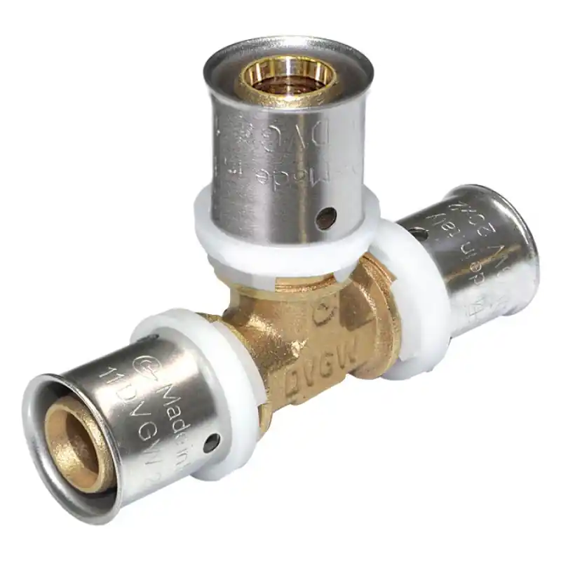 Exclusieve Akce PEXAL T-kus pravidelný 32 x 32 x 32 mm - Lisovací tvarovka (TH) PN10, 100°C
