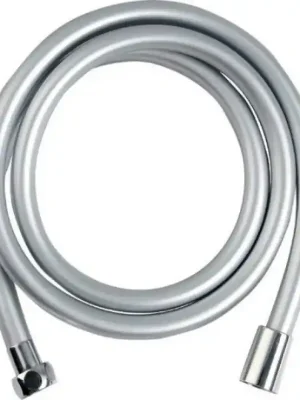 Nejprodávanější SOFTFLEX hladká sprchová plastová hadice, 120cm, metalická stříbrná/chrom