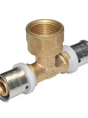 PEXAL T-kus vnitřní 20 x 3/4" x 20 - Lisovací tvarovka (TH) PN10, 100°C Víkendová Akce
