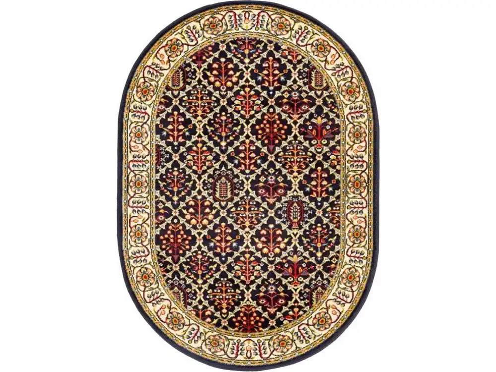 Oválný koberec Agnella Standard Tamir granátový Must-Have